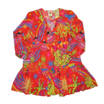 NWT FARM Rio Magic Forest Mini in Red Toucan Tropical Cotton Dress L $160 - £90.19 GBP