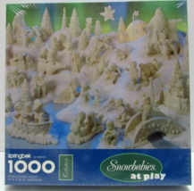 New Snowbabies at Play 1000 Piece Puzzle Springbok Hallmark Vintage Seal... - $14.40