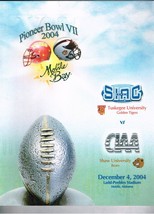 2004 Pioneer Bowl 7 VII Game Program Tuskegee Golden Tigers Shaw Bears H... - £67.26 GBP