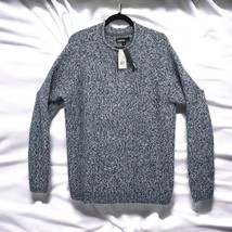 Commerce Sweater Men Large Blue Speckled Round Neck Long Sleeve Soft Coz... - $28.04