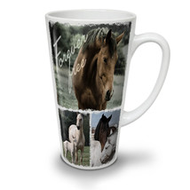 Horse Forever Wild NEW White Tea Coffee Latte Mug 12 17 oz | Wellcoda - £18.24 GBP+