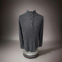 Alesbury Acadia Waffle Knit Henley Pullover Sweater Gray Men's Size XXL - $24.74