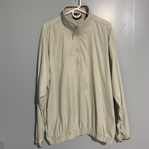 Ashworth Weather Systems Men’s XXL Beige Long Sleeve Zip Windbreaker Jacket - $16.65