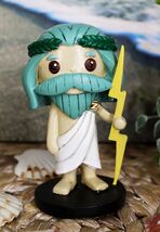 Greekies Collection Greek Mythology God Zeus Holding Lightning Bolt 3.75"H - $18.49