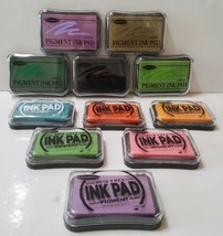 Stampabilities Acid Free Ink Pad Pigment Lot 11 Assorted Colors  - £33.46 GBP