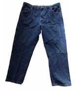 Wrangler Relaxed Fit Blue Jeans 44 x 30 Rugged Wear Mens Denim Very Good... - $282.25 MXN