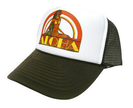 Aloha Trucker Hat mesh hat snapback hat Brown New - $17.45