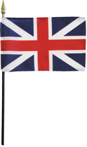 British Union - 4&quot;X6&quot; Stick Flag - £2.73 GBP