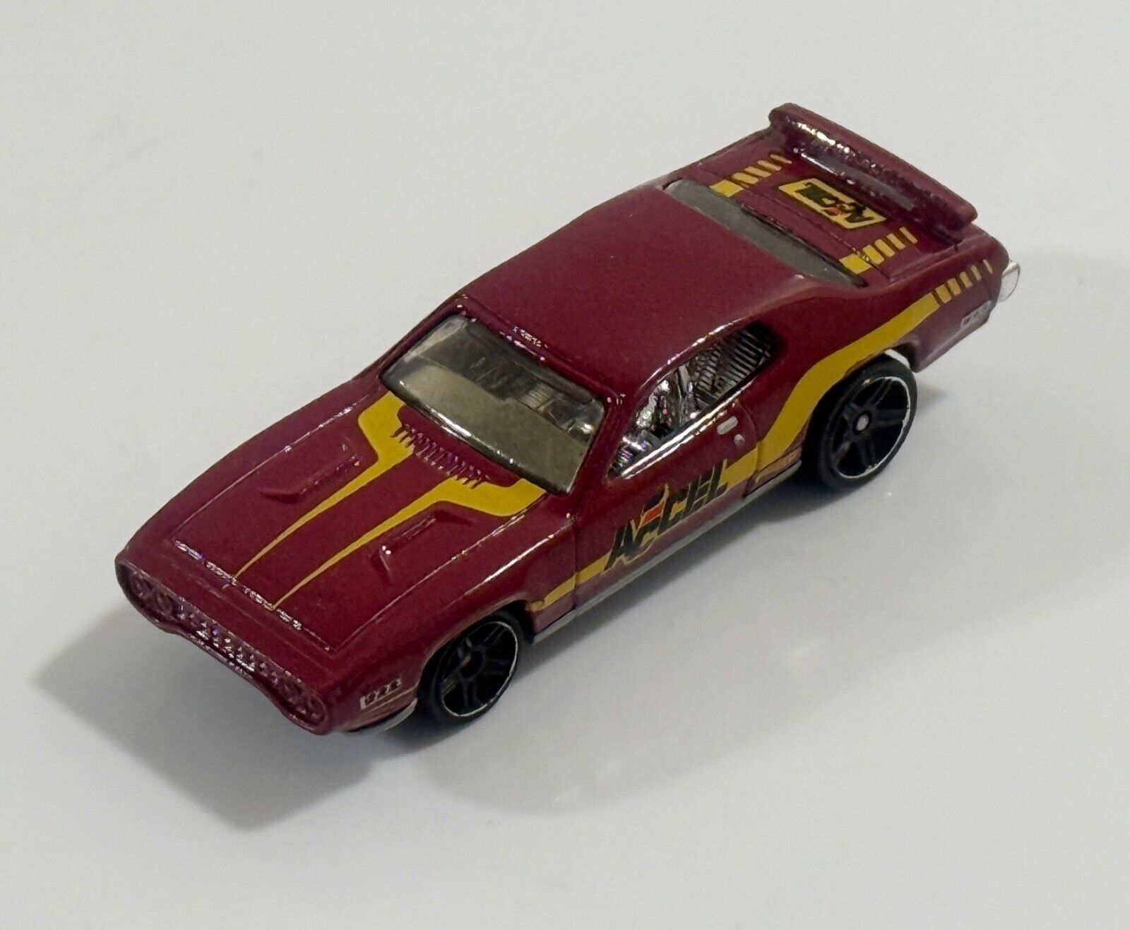 2011 Hot Wheels Chrysler Red Accel, Made in Malaysia - $2.19