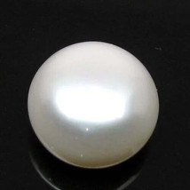 Certificato 9.85Ct Naturale Vero Rotondo Bianco Perla per Luna - £26.73 GBP