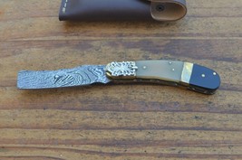 damascus custom made folding knife Laguiole Type From The Eagle CollectionM7831 - £10.11 GBP