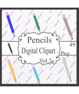 Pencils Digital Clipart Vol.2 - $37.50 MXN