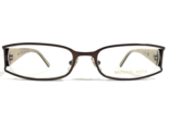 Michael Kors Eyeglasses Frames MK424 200 Brown Striped Semi Rimmed 50-18... - £55.12 GBP