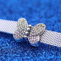 Spring Release 925 Sterling Silver Reflexions™ Bedazzling Butterfly Clip Charm - £13.15 GBP