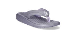 Reebok Women&#39;s Density Flip Flops Size 11 Grey With White New EVA Comfort - $24.18