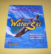 WATER SKI Original 2000 NOS Video Arcade Game Flyer Vintage Promo Artwork Retro - £10.35 GBP