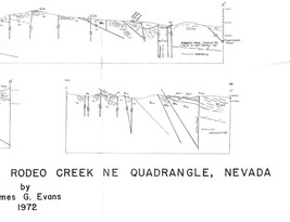 USGS Geologic Map: Rodeo Creek NE Quadrangle, Nevada - $12.89