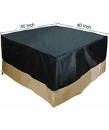 40&quot; X 40&quot; Heavy Duty Waterproof Patio Square Cover 600D Outdoor Fire Pit... - $47.45