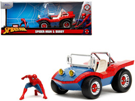 Dune Buggy Red and Blue with Graphics and Spider-Man Diecast Figure &quot;Marvel Spid - £35.96 GBP