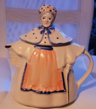 Vintage Tea Pot &quot;Granny Ann&quot; Old Woman Apron U.S.A. Made Ceramic Glazed ... - €33,24 EUR