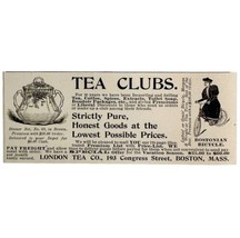 London Tea Company Clubs 1897 Advertisement Victorian Boston Mass ADBN1xxx - $14.99