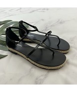 Michael Kors Collection Womens Espadrille Sandals Size 36 Black Leather ... - $58.20 CAD