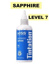 Kiss Colors Tintation Semi-Permanent Hair Color 5 Fl Oz Sapphire T222 Level: 7 - £4.49 GBP