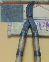 Antique Pruning Shears 26&quot; Corona Hawley oak handle iron blade fitting p... - $44.99