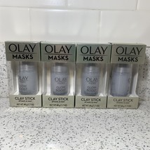 (4)-  OLAY Masks. Clay Stick, Glow Boost, White Charcoal 1.7OZ - £3.48 GBP