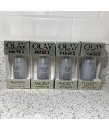 (4)-  OLAY Masks. Clay Stick, Glow Boost, White Charcoal 1.7OZ - £3.50 GBP