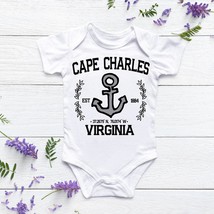 cape charles onesie®, cape charles baby, cape charles, virginia, virgini... - $18.90