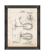 Pottery Jigger Patent Print Old Look with Black Wood Frame - £19.55 GBP