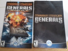 2 Command &amp; Conquer Generals Manuals for Playstation units - £0.75 GBP