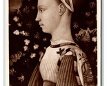 RPPC Portrait of a Princess Painting by Pisanello UNP Postcard F22 - $4.90