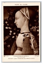 RPPC Portrait of a Princess Painting by Pisanello UNP Postcard F22 - £3.85 GBP