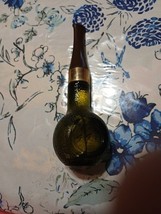 Vintage Avon Bottle Empty Pipe Shaped Spicy After Shave Green Collectibl... - $9.50