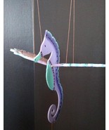 Flying Seahorse Purple Mobile Sea Shore Decor Colombia Fair Trade Hand P... - £30.05 GBP