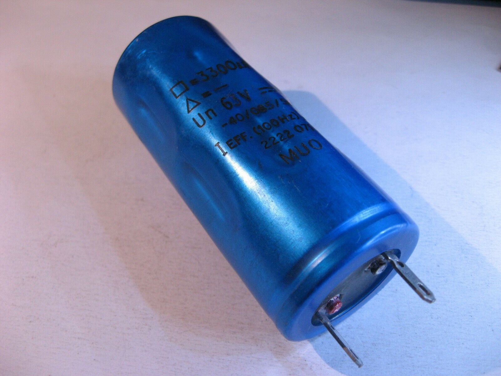 Electrolytic Capacitor 3300uF 63V 85C Philips 2222-071-18332 - NOS Qty 1 - $9.49