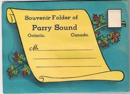 Postcard Booklet Souvenir Folder Of Parry Sound Ontario - £4.55 GBP
