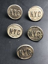 Lot of Five (5) NYC New York Central Uniform Coat Button 15/16&quot; Dia Scovill - £15.59 GBP