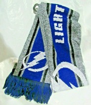 NHL Tampa Bay Lightning 2021 Gray Big Logo Scarf 64&quot; by 7&quot; by FOCO - £26.50 GBP