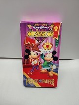 Walt Disney Mini Classics The Prince &amp; The Pauper Favorite Stories VHS  - £7.12 GBP