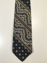 Vintage Prince Igor Tie - Blue and White Novelty Pattern - $14.99