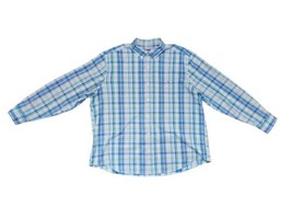 Vineyard Vines Classic Fit Tucker Shirt Plaid Blue &amp; Green Men&#39;s Button ... - £14.95 GBP