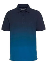 MAN&#39;S WORLD Polo Shirt in Gradient Navy Blue  Size Large  Chest 42/44   (fm6-20) - £14.63 GBP