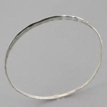 Robert Lee Morris RLM Studio Thin Hammered Sterling Silver 8&quot; Bangle Bracelet - £23.48 GBP