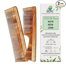 Neem Comb, Wooden Comb Hair Growth, Hairfall, Dandruff Control 2 Comb - $12.99