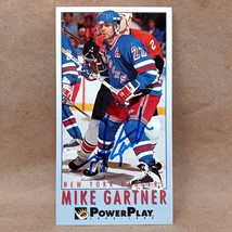 1993-94 PowerPlay #157 Mike Gartner SIGNED Autograph New York Rangers Card - $3.49