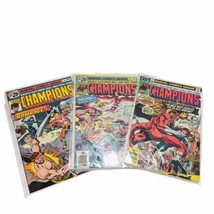 1970s The Champions #5, #6, &amp; #7 Bronze Marvel Comic Lot Byrne 25 Cents Cover - £22.54 GBP