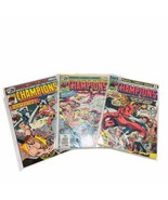 1970s THE CHAMPIONS #5, #6, &amp; #7  BRONZE MARVEL COMIC LOT  BYRNE 25 Cent... - $28.45